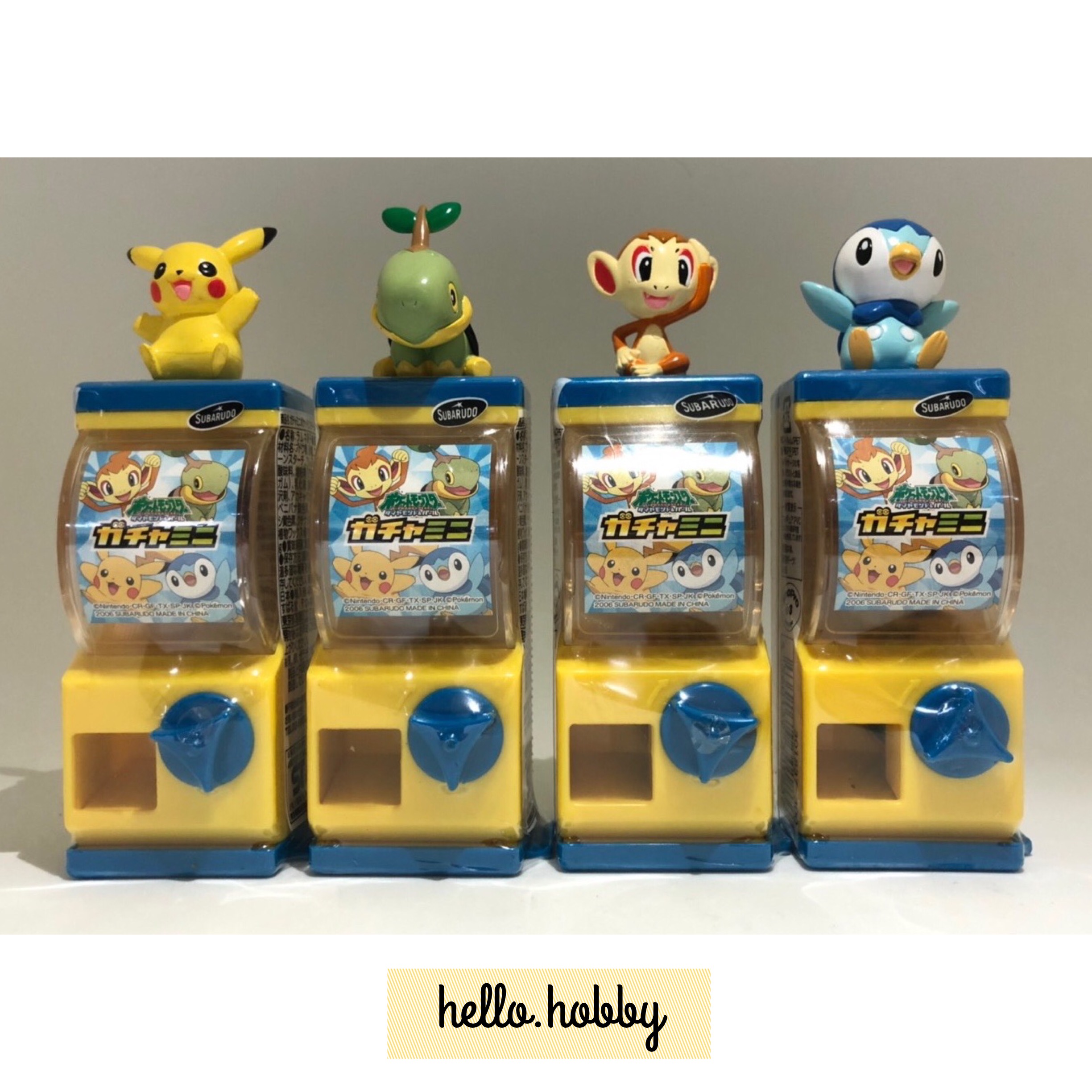 Pokemon MINI GACHA Pokemon Capsule Toy Vending Machine With Candy by ApexT (Set of 4)