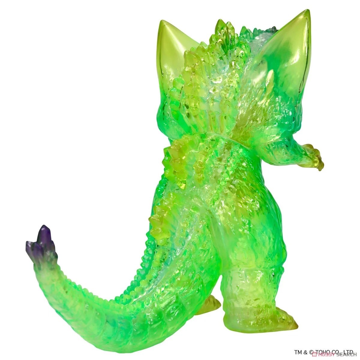 Godzilla - CCP Middle Size Series Godzilla EX Vol.3 SpaceGodzilla Clear Green Ver. Soft Vinyl (Lot JP) by CCP