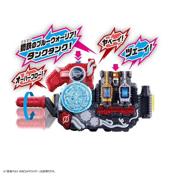 PRE-ORDER : Kamen Rider Build Super Best Henshin Belt Series DX Full Full Rabbit Tank Bottle & Hazard Trigger Set