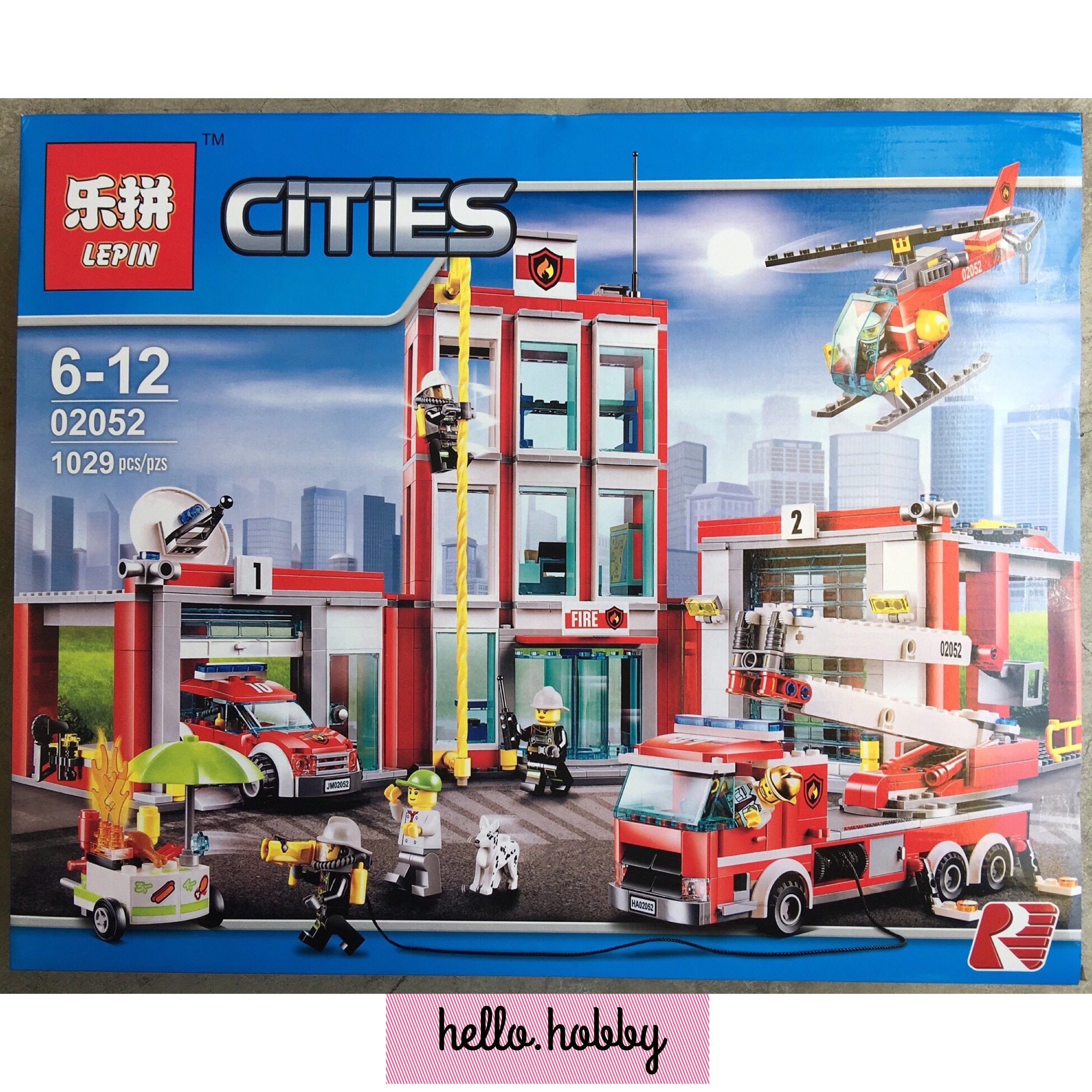 Lepin 02052 Fire Station 1029pcs