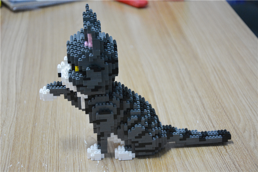 Balody 16038 Gray/White Cat 1300pcs