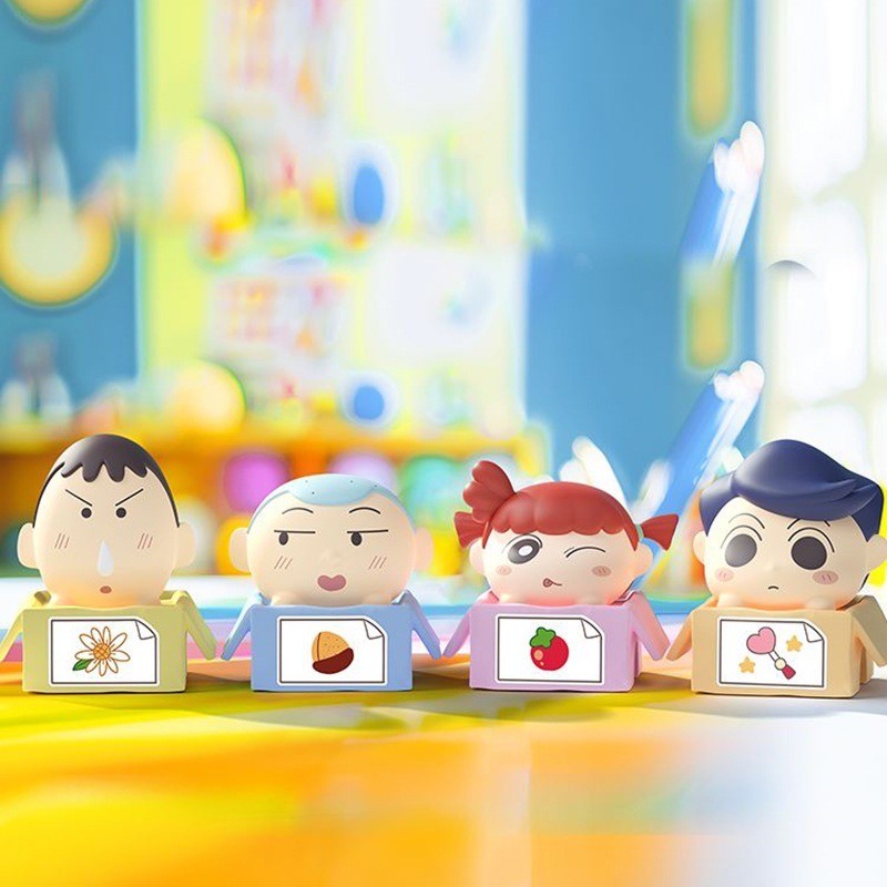 ซองสุ่มชินจัง ได้ 1 ตัว | Mini Beans Crayon Shinchan Stacking Box Series by Futabasha