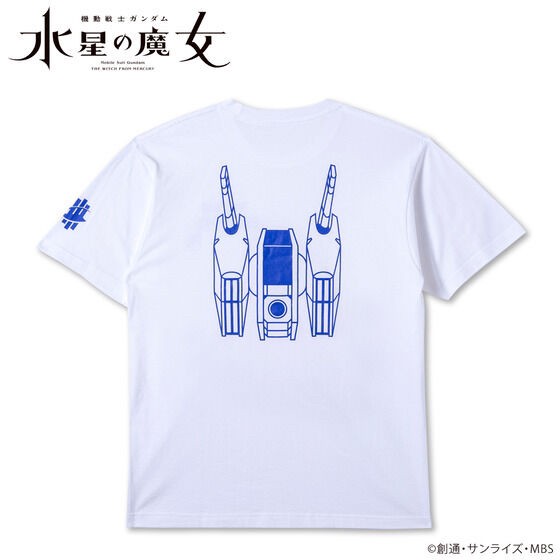 PRE-ORDER : Mobile Suit Gundam: The Witch from Mercury MS Motif Series T-shirt Gundam Aerial