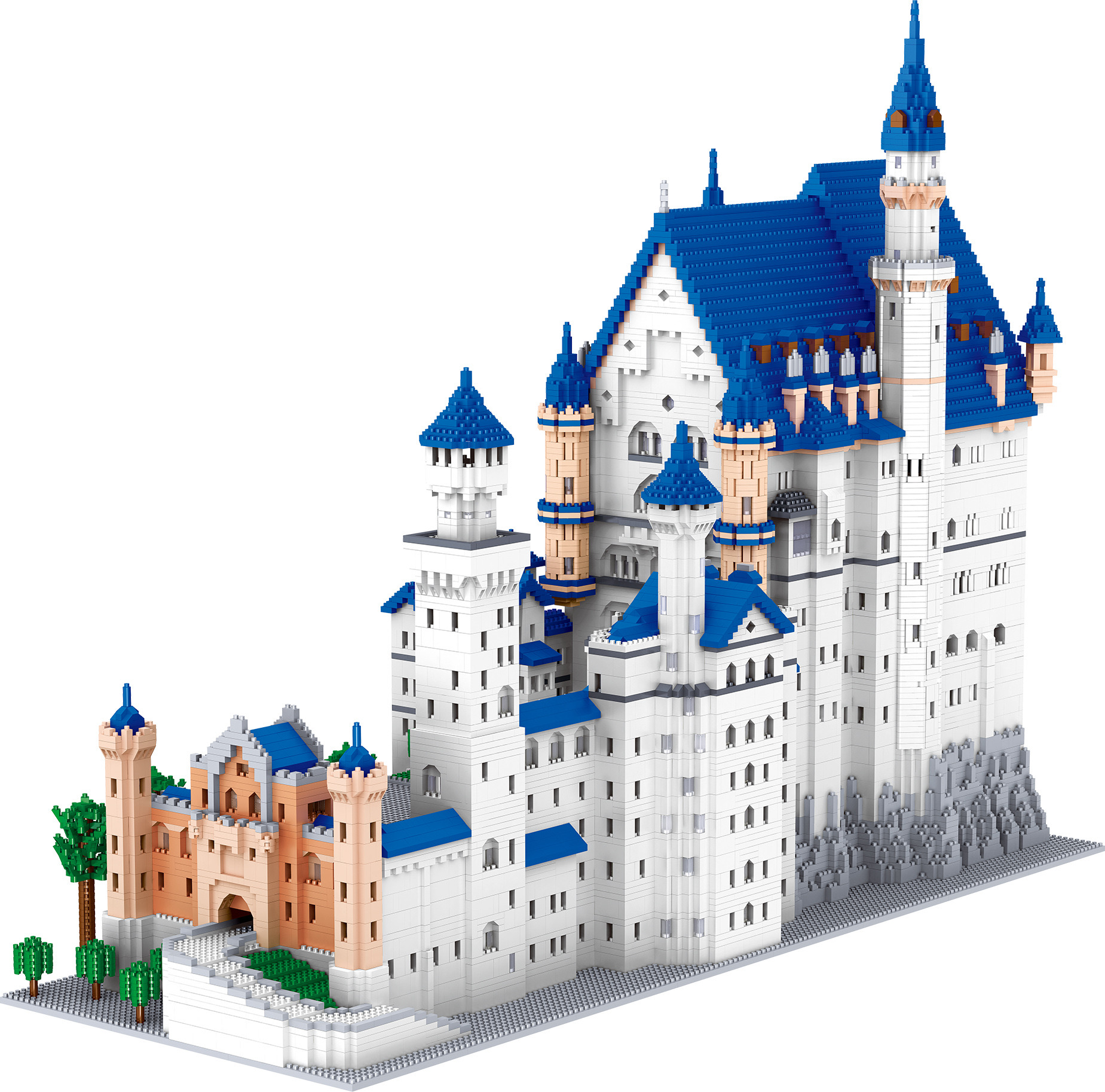 Lezi lz 8020 New Swan Stone Castle 11810pcs