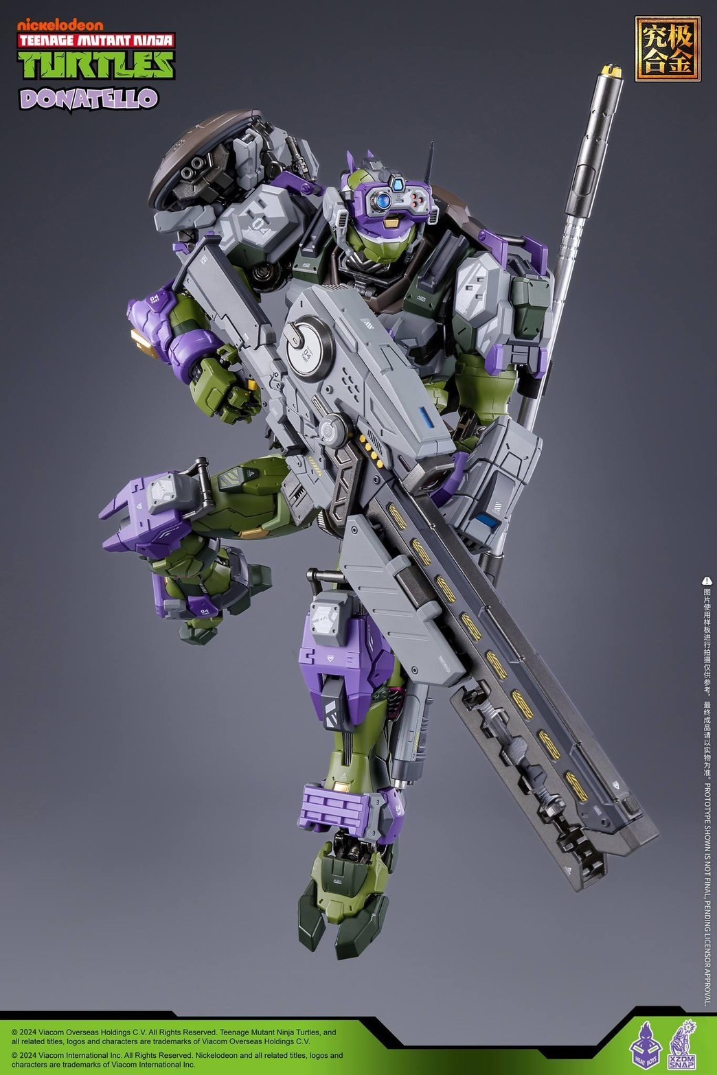 Pre-order : MechaHeat Teenage Mutant Ninja Turtles Donatello Diecast Action Figure by HeatBoys x XZOM SNAP