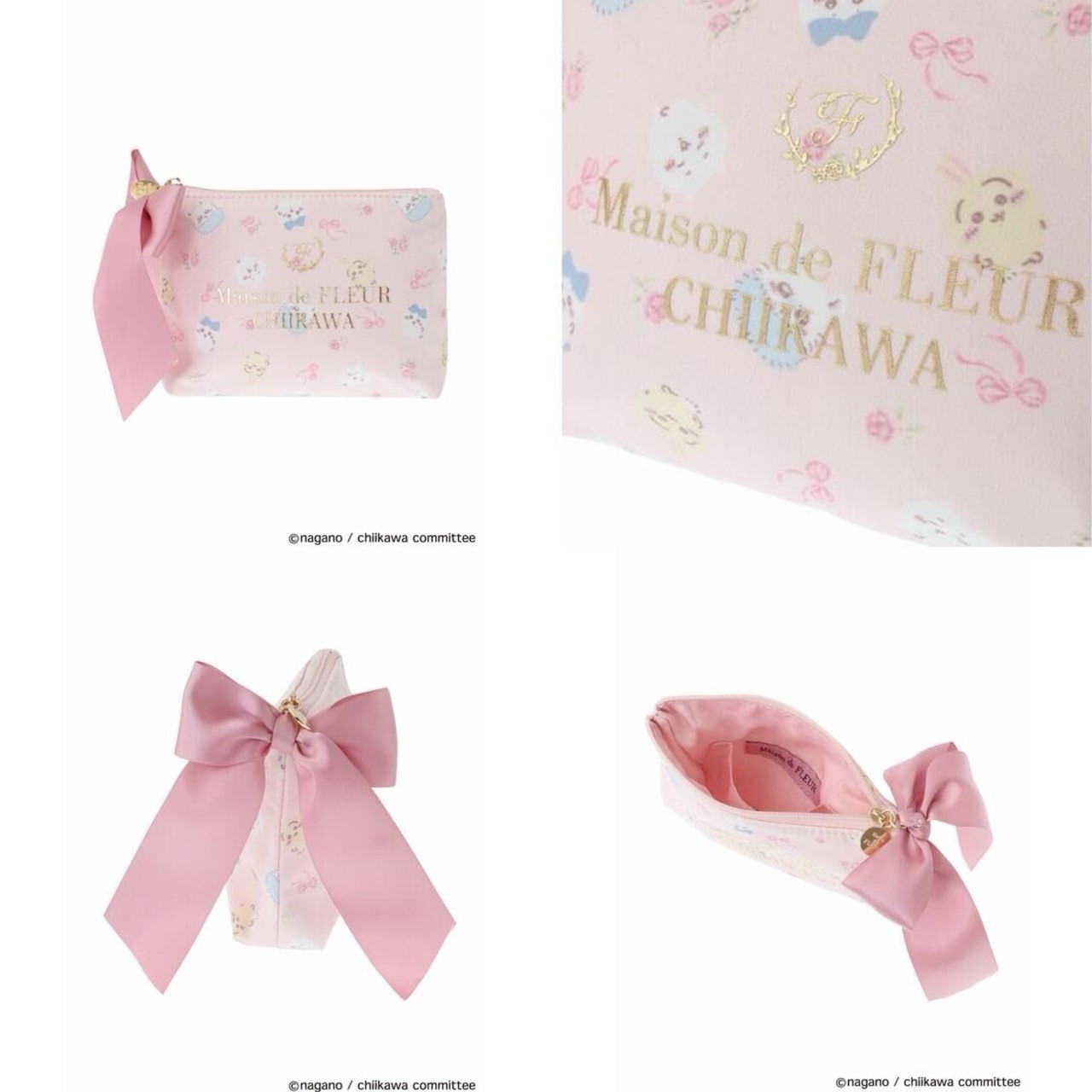 PRE-ORDER : Maison de FLEUR x Chiikawa All-over Pattern Pouch