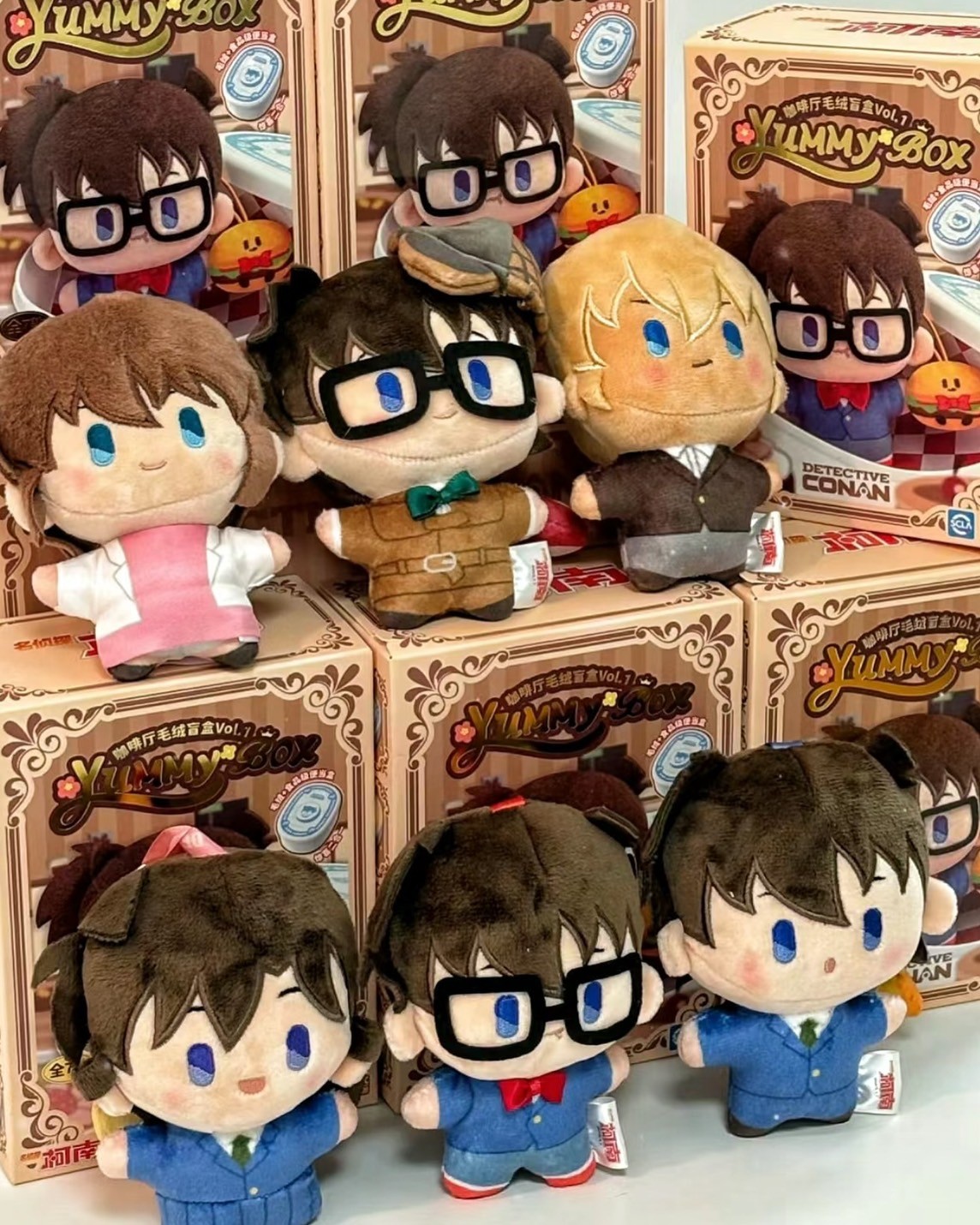 ตุ๊กตาพวงกุญแจโคนัน - Detective Conan - Yummy Box - Cafe Plush Series by LDCX