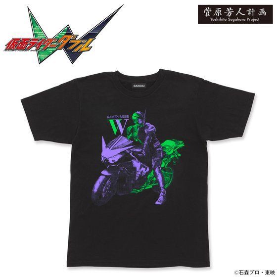 PRE-ORDER : Yoshihito Sugawara Kamen Rider W T-shirt Cyclone Joker