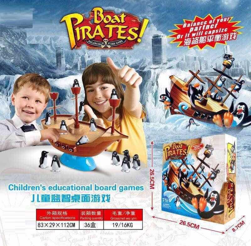 Boat Pirate penguin Balancing Game