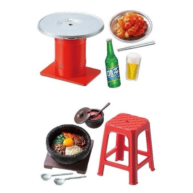 Re-Ment Petit Sample Neon and Romance Korean Food Night Stall by Re-Ment (Set of 8)