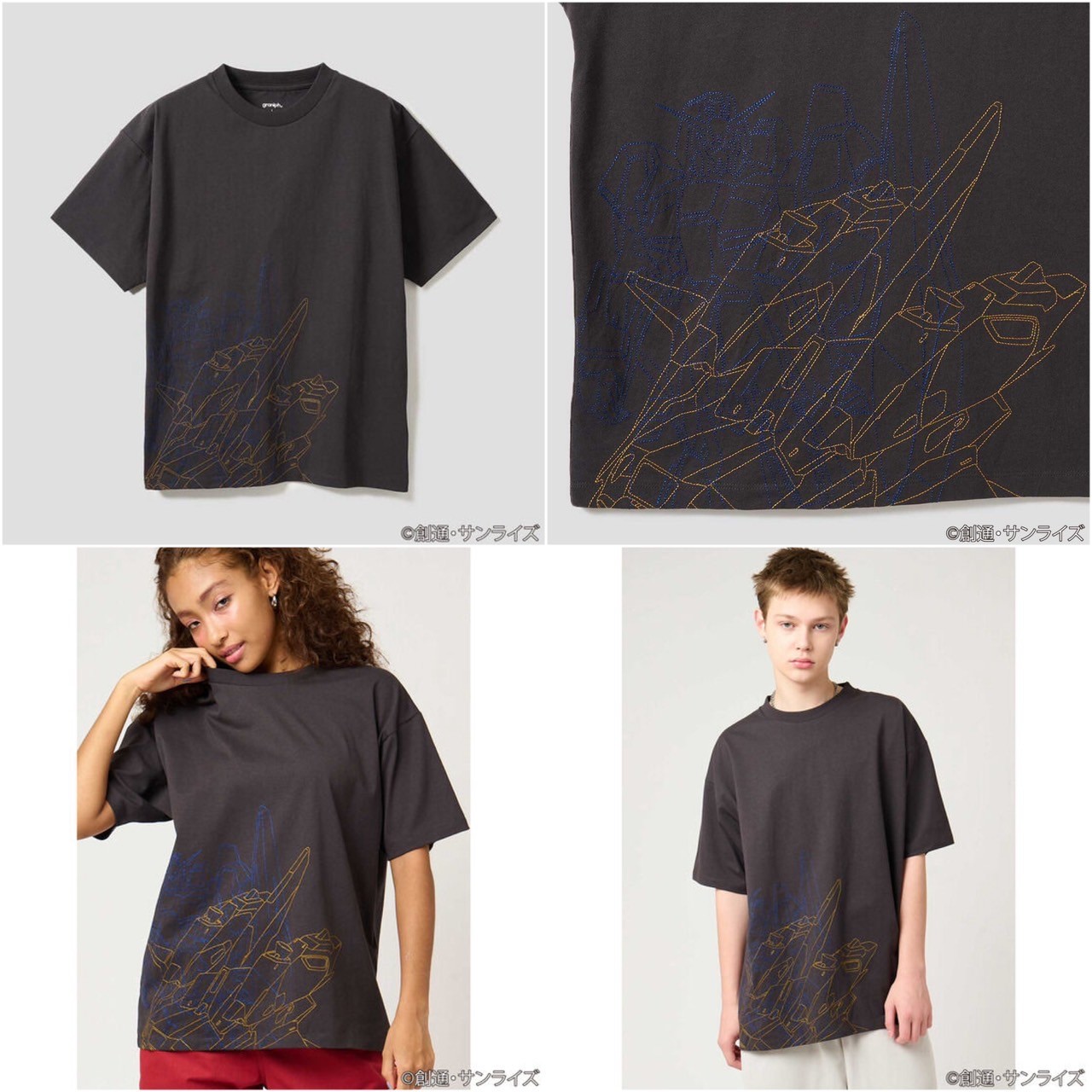 PRE-ORDER : STRICT-G graniph "Mobile Suit Zeta Gundam" Big Silhouette T-shirt