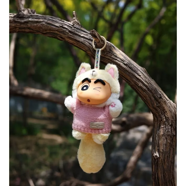 ตุ๊กตาพวงกุญแจ Crayon Shinchan Big Tail Series Plush Pendant Keychain by 52Toys