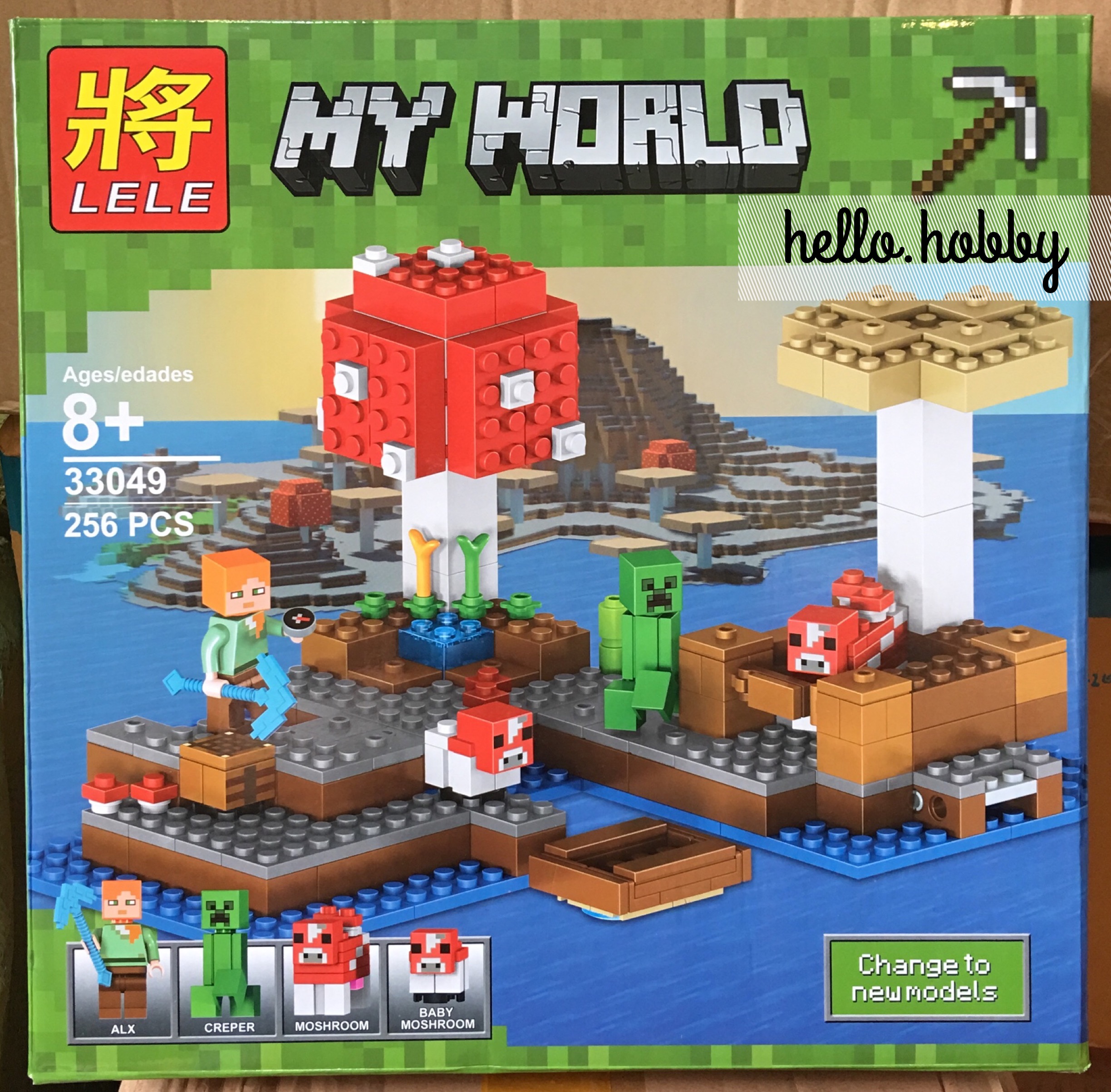 Lele 33049 Minecraft The Mushroom Island 256pcs