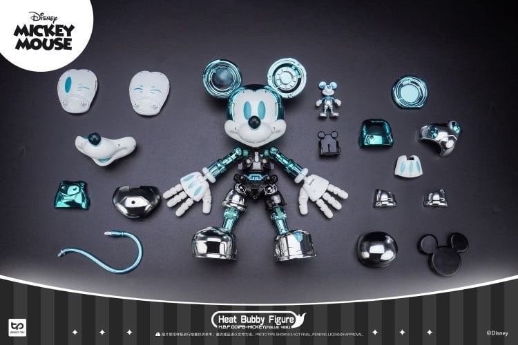 Heat Bubby Figure - Disney - Mickey Mouse Mysterious Exhibition Limited Golden / Blue Version by INFINITY TOYS (HeatBoys)