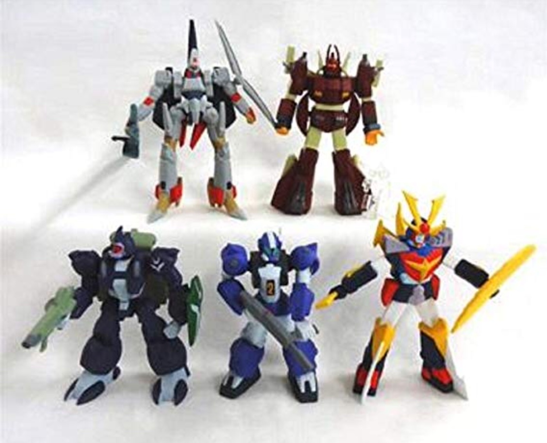 Gashapon EX HG series Super Robot Chronicle Sunrise Retsuden 3 by Bandai (Set of 5)