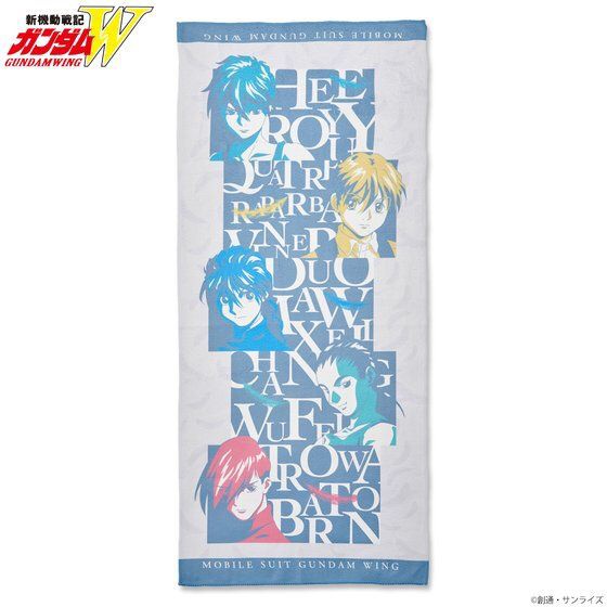 PRE-ORDER : New Mobile Report Gundam Wing Tri-Color Item Full-color Face Towel