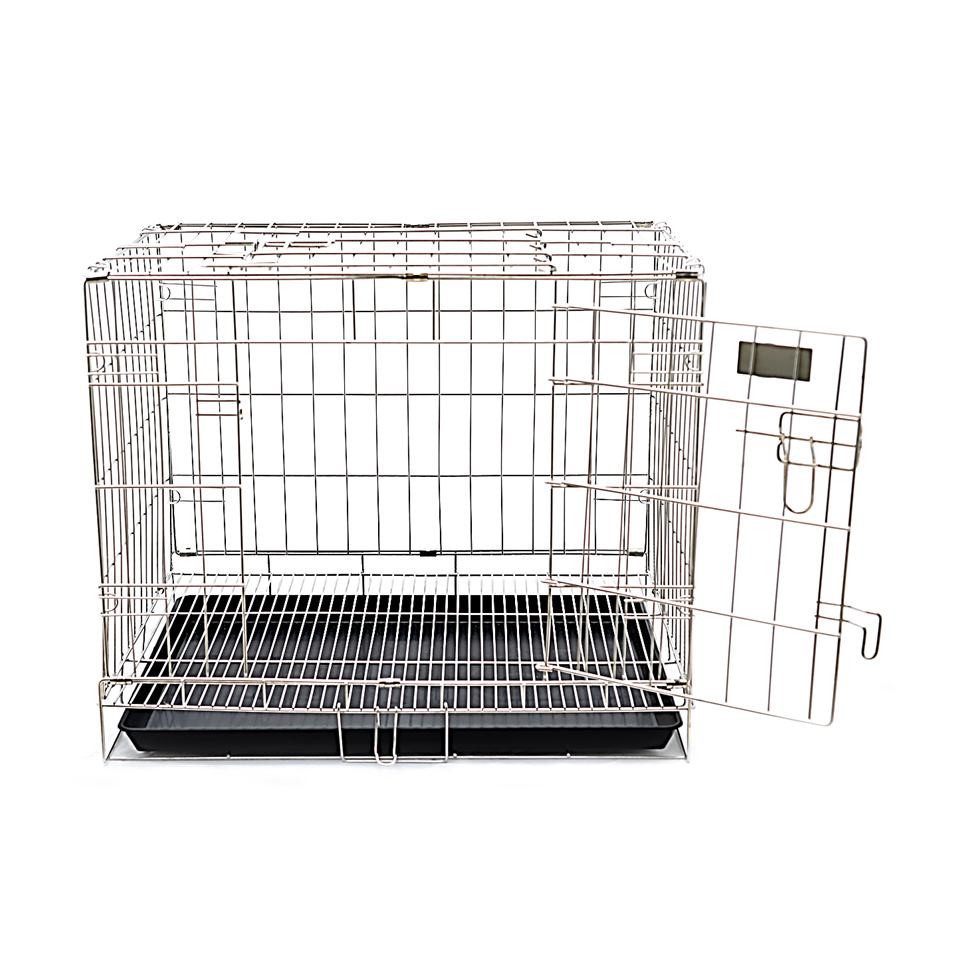 กรงสุนัขสแตนเลส Size S