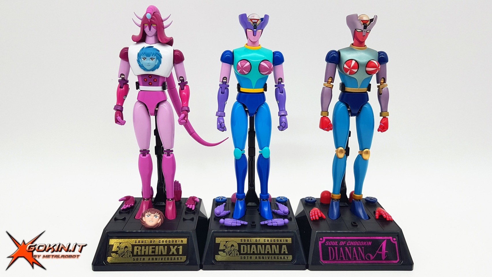 Soul of Chogokin - GX-108 Rhein X1 & Dianan A By Bandai