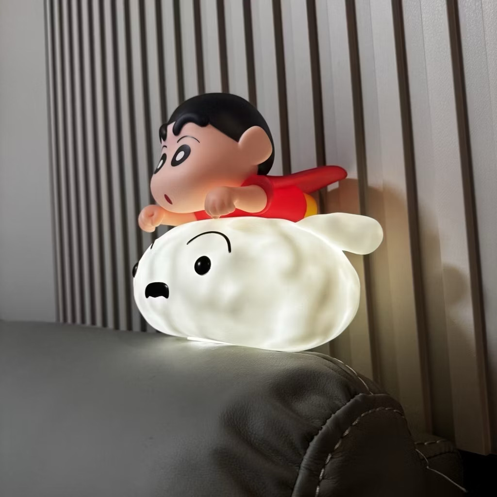 โคมไฟชินจัง - Crayon Shinchan Riding Shiro Night Light Lamp