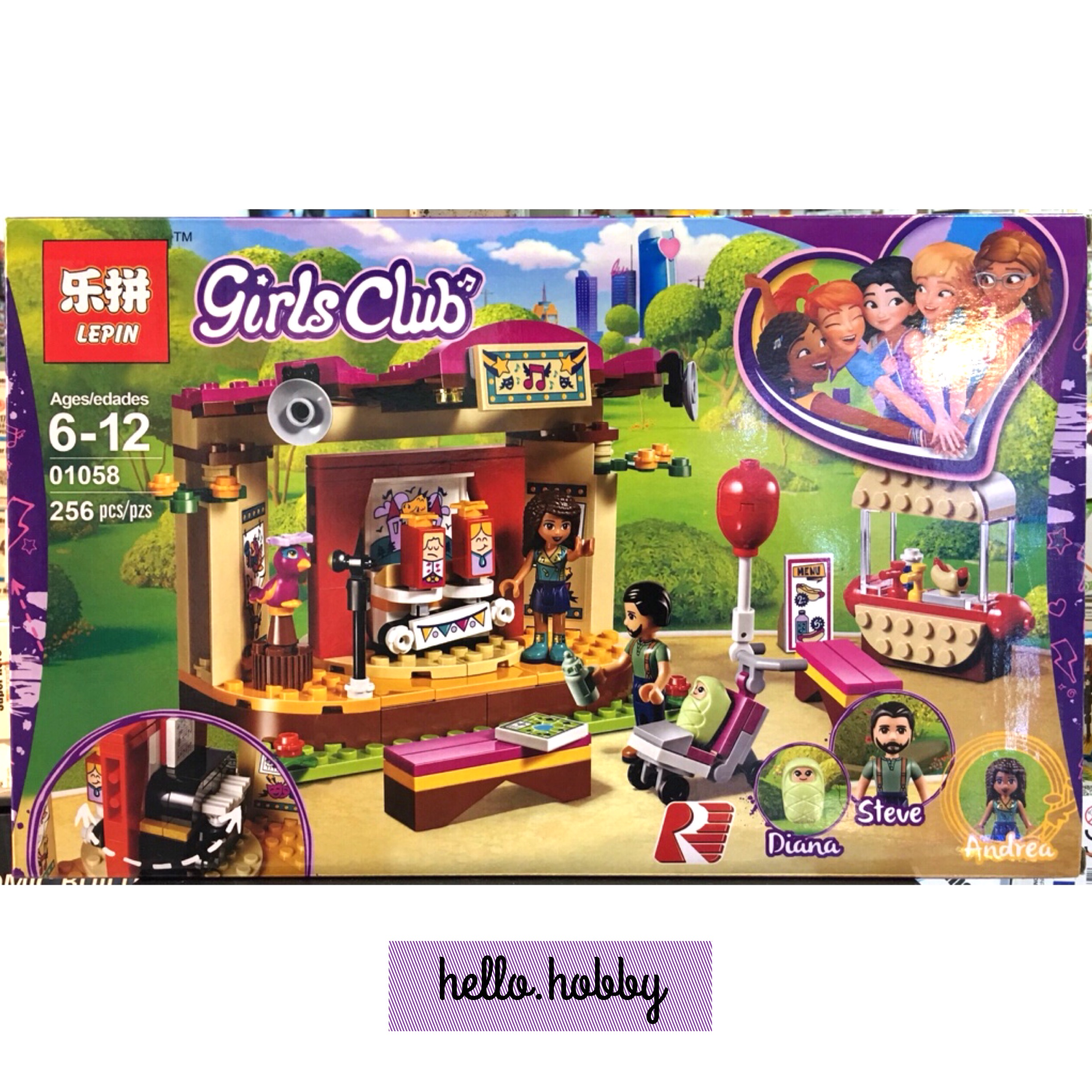 Lepin 01058 Friends Andrea's Park Performance 256pcs