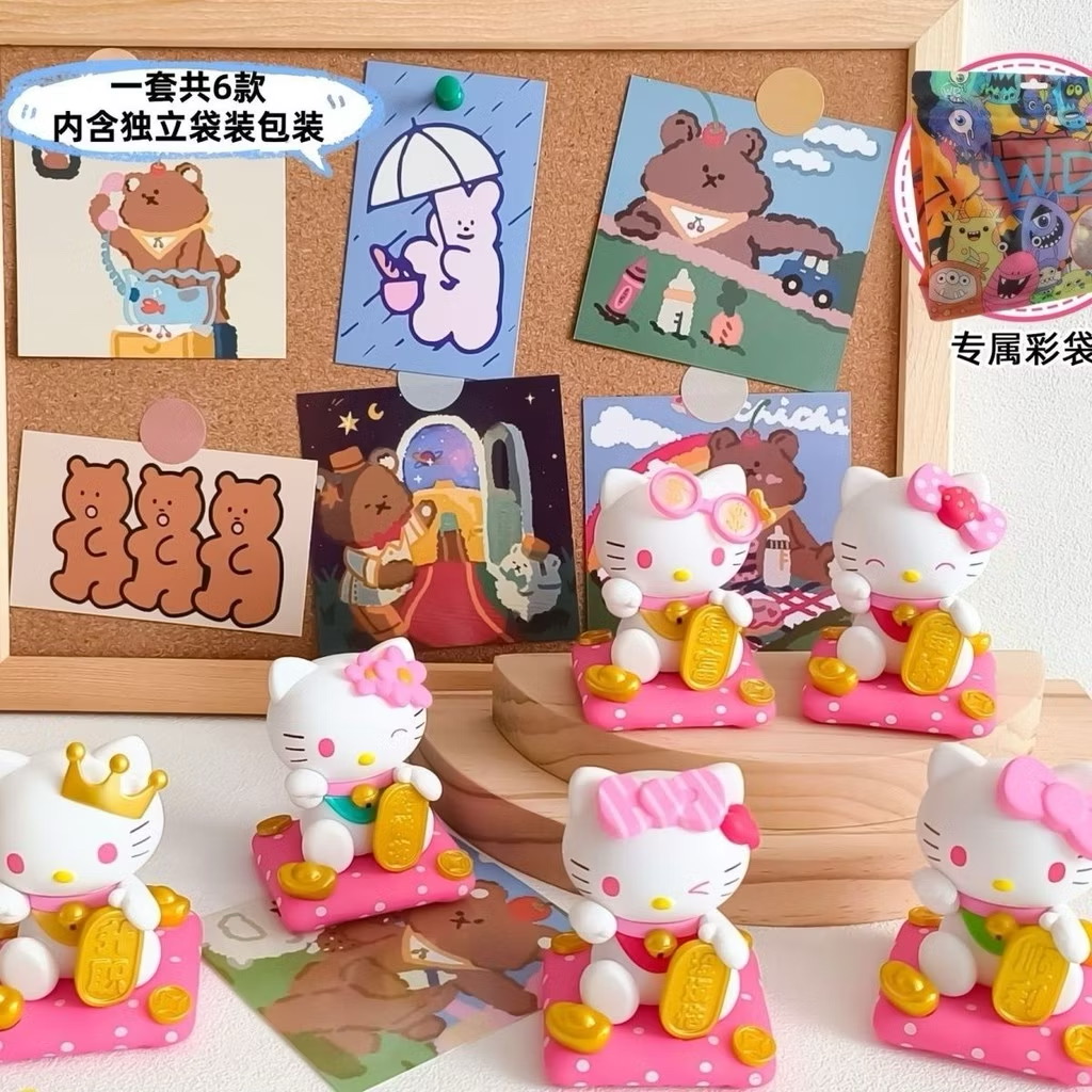 โมเดลคิตตี้กวัก Sanrio - Hello Kitty Lucky and Rich Series (Set of 6)