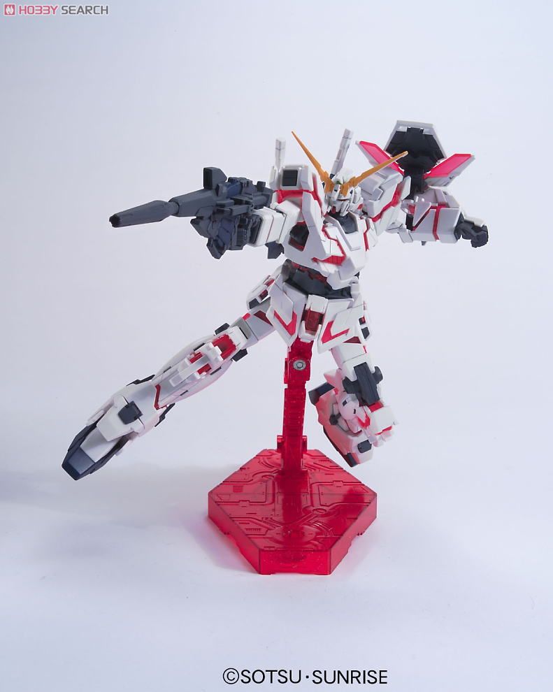HGUC 1/144 RX-0 Unicorn Gundam Destroy Mode + Head Display Base by Bandai