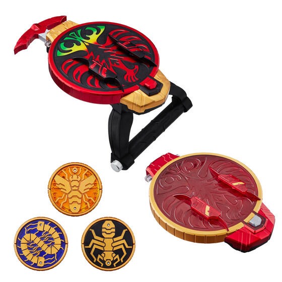 PRE-ORDER : Kamen Rider OOO 10th Revival Core Medal CSM Tajanity Spinner & Goda Medal Set Version (First Press Limited)