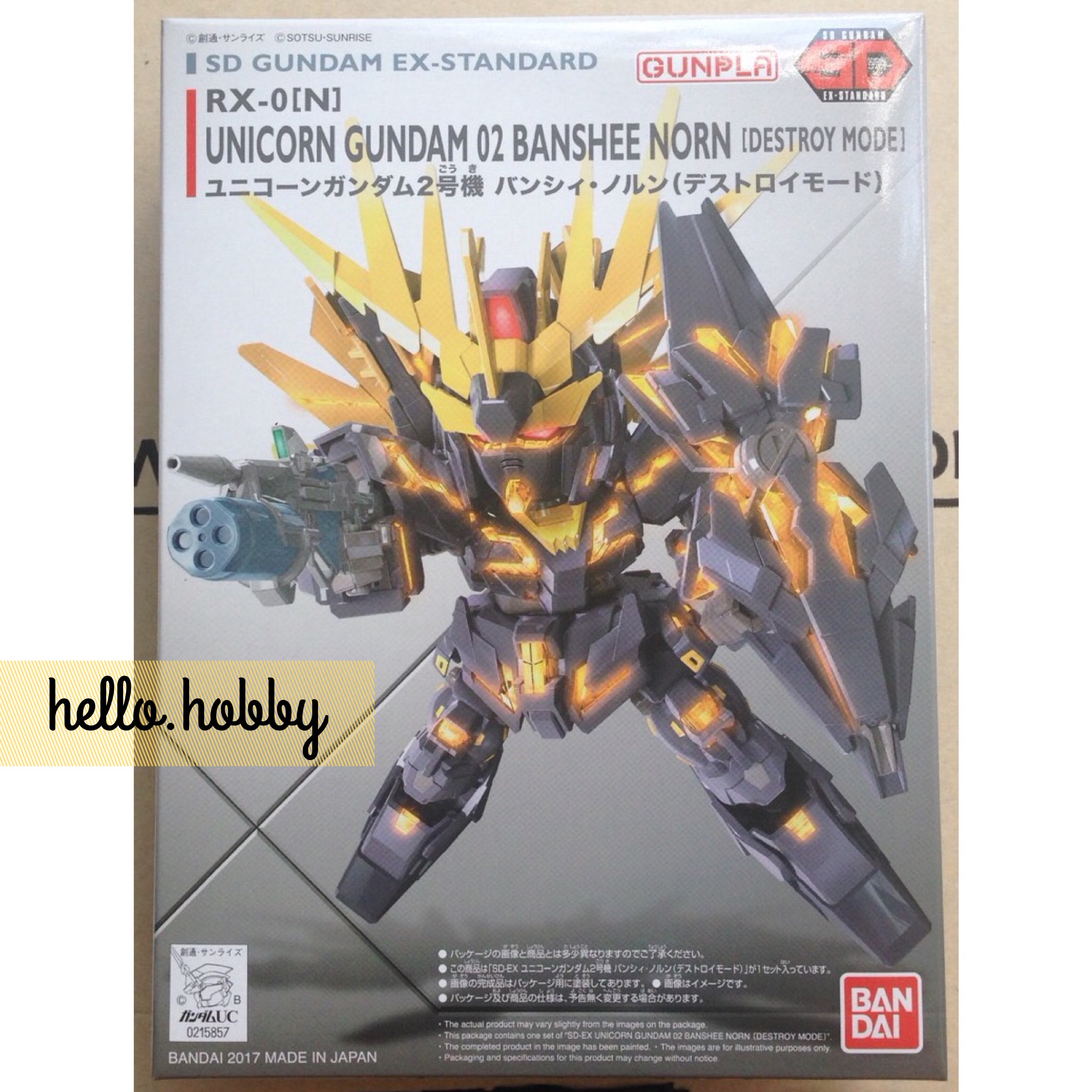 SD GUNDAM EX-STANDARD 015 UNICORN GUNDAM 02 BANSHEE NORN (Destroy Mode) by Bandai