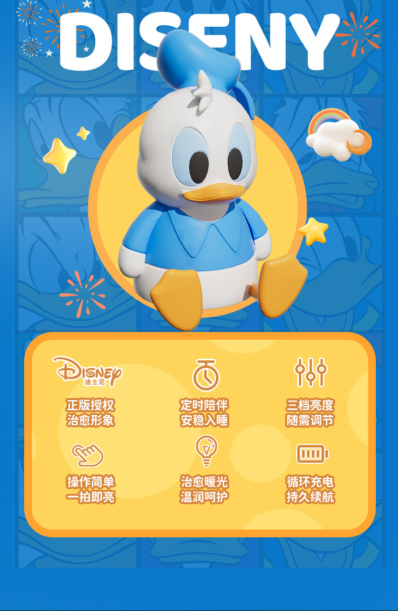 โคมไฟ Donald Duck Night Light