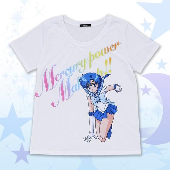PRE-ORDER : Sailor Moon Full Color Print T-shirt Sailor Mercury
