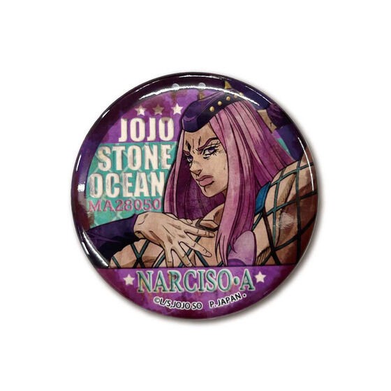 PRE-ORDER : JoJo's Bizarre Adventure: Stone Ocean Retro Signboard Can Badge Part2