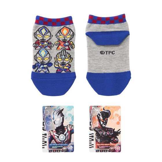 PRE-ORDER : Ultraman Decker Socks with Ultra Dimension Card (15-20cm)