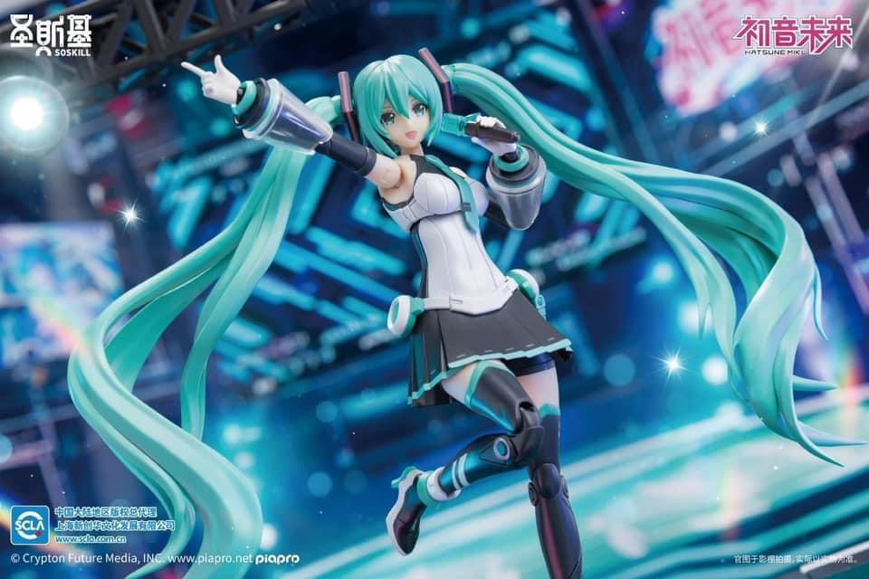 Pre-order : 1/12 Hatsune Miku Singing the Future Vocaloid + Stage Set Plastic Model Kit by SOSKILL x YOLOPARK