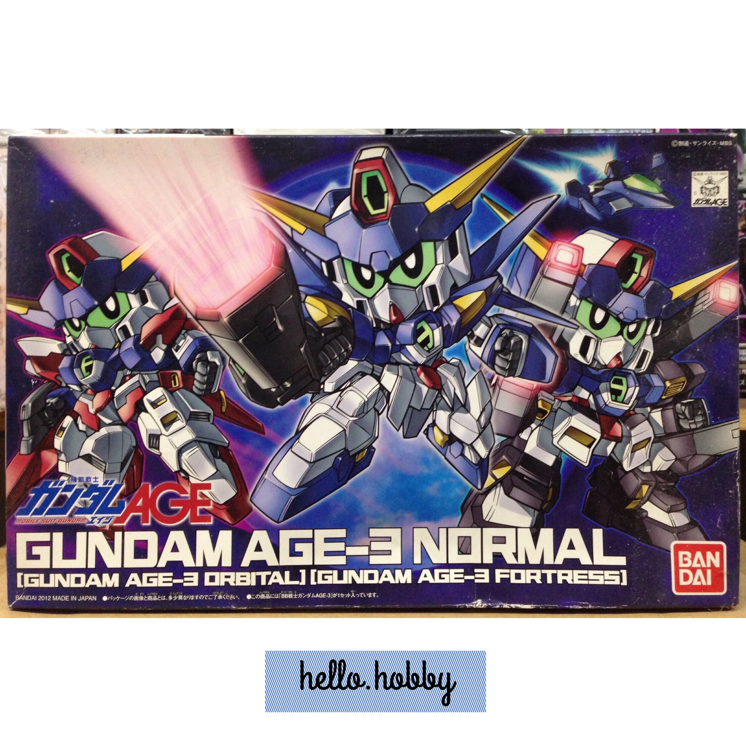 SD BB372 Gundam AGE-3 (Normal, Fortress ,Orbital) by Bandai