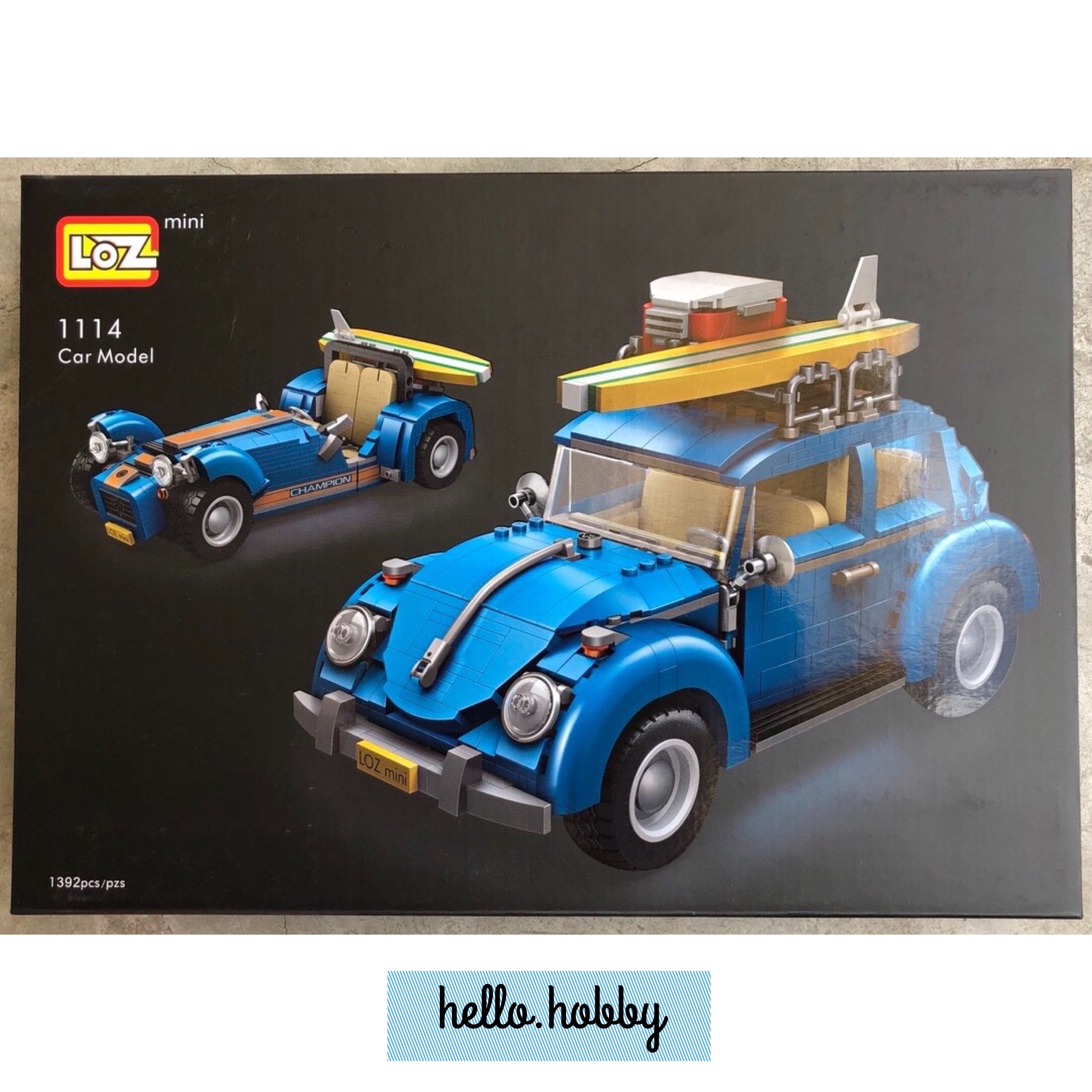 Loz 1114 Blue Beach Car 2 in 1 1392pcs