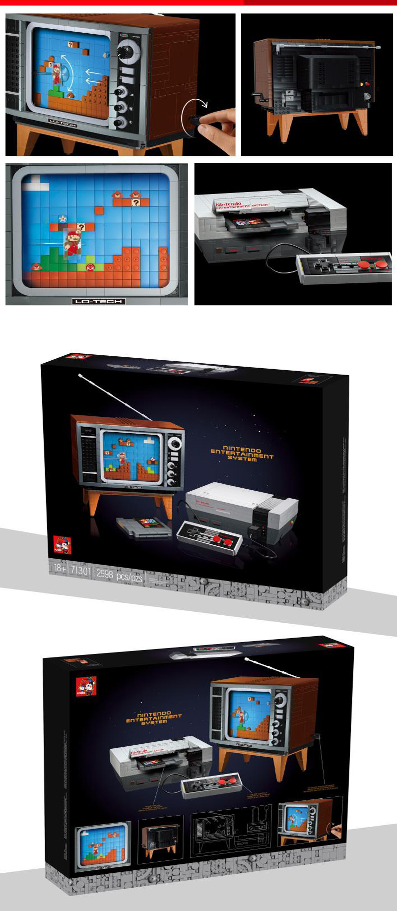 Joker 71301 Nintendo Game Console 2998pcs