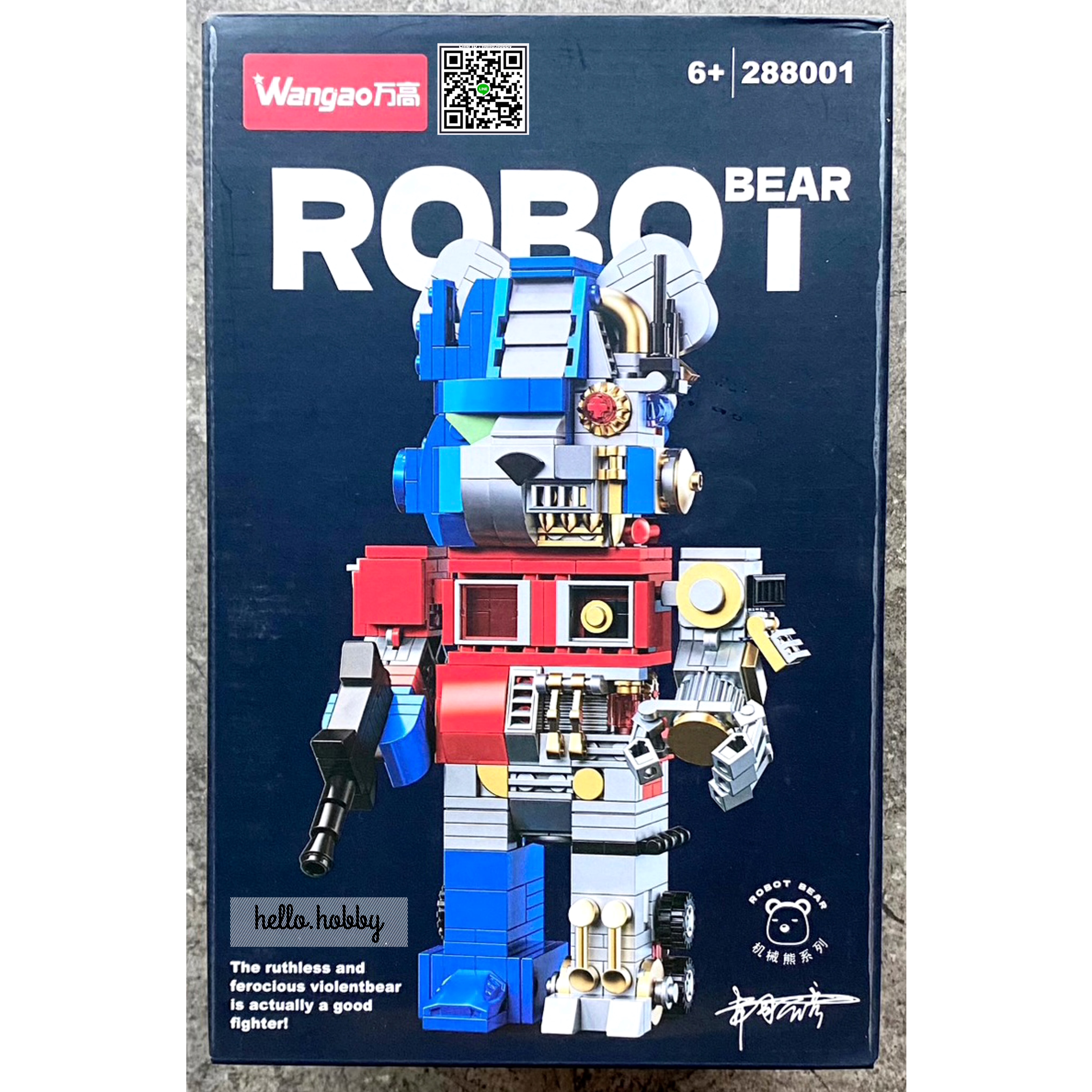 Wangao 288001 Bearbrick Robot Optimus Prime