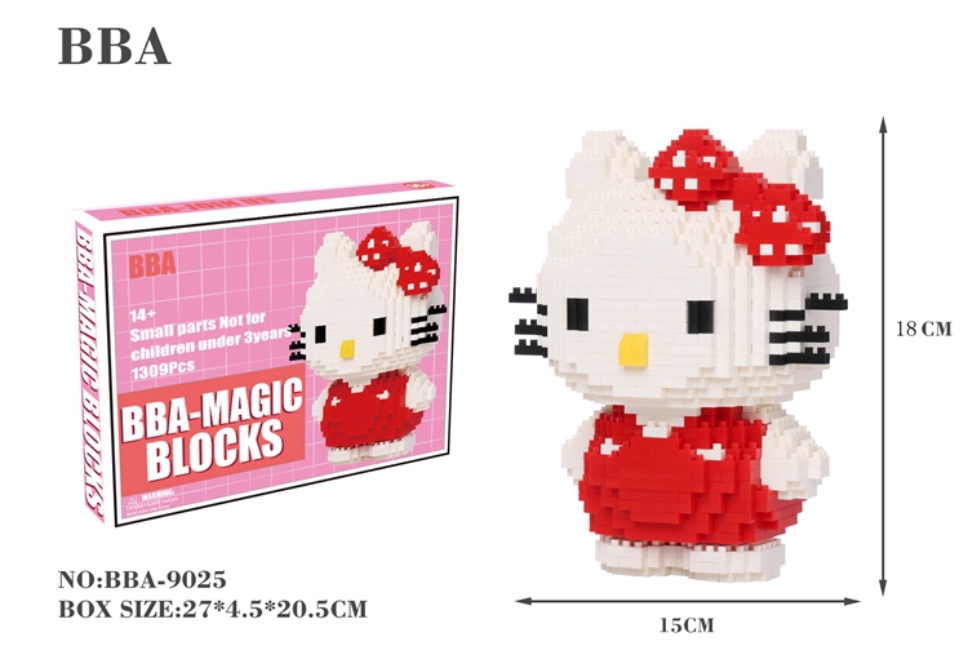 BBA Magic Blocks BBA-9025 Hello Kitty 1309pcs