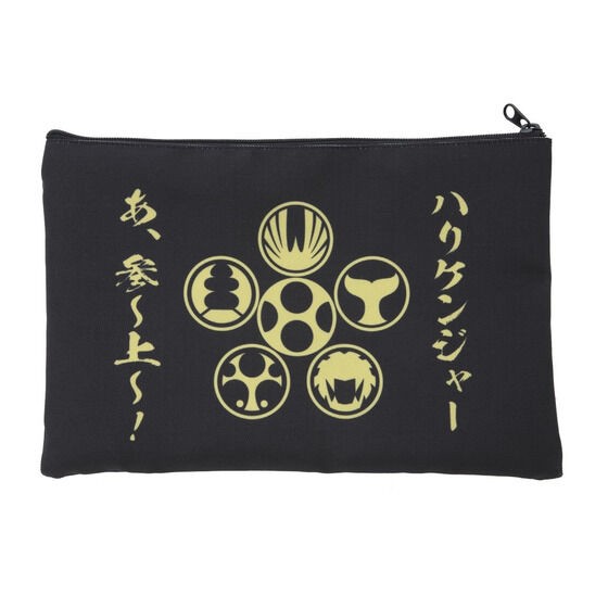 PRE-ORDER : Bakuryu Sentai Abaranger / Ninpuu Sentai Hurricaneger Deformed Flat Pouch