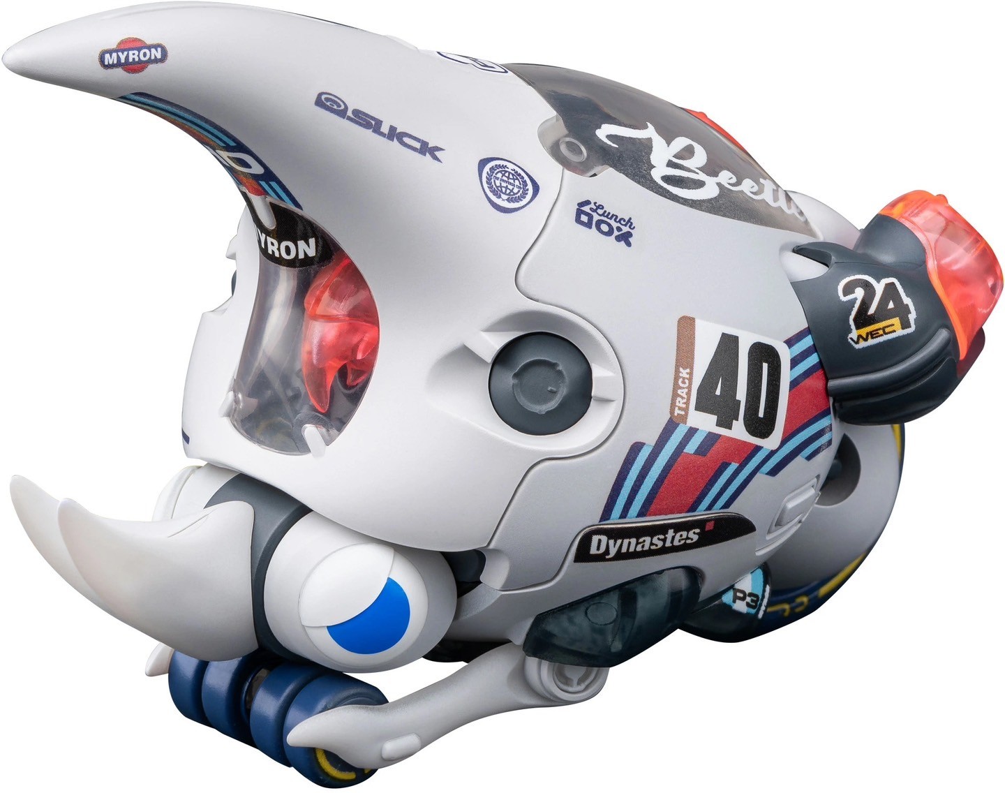 Pre-order : LUNCH BOX: O-Kabutomaru Dynastes White /Clear Plastic Model Kit by Wave Corporation