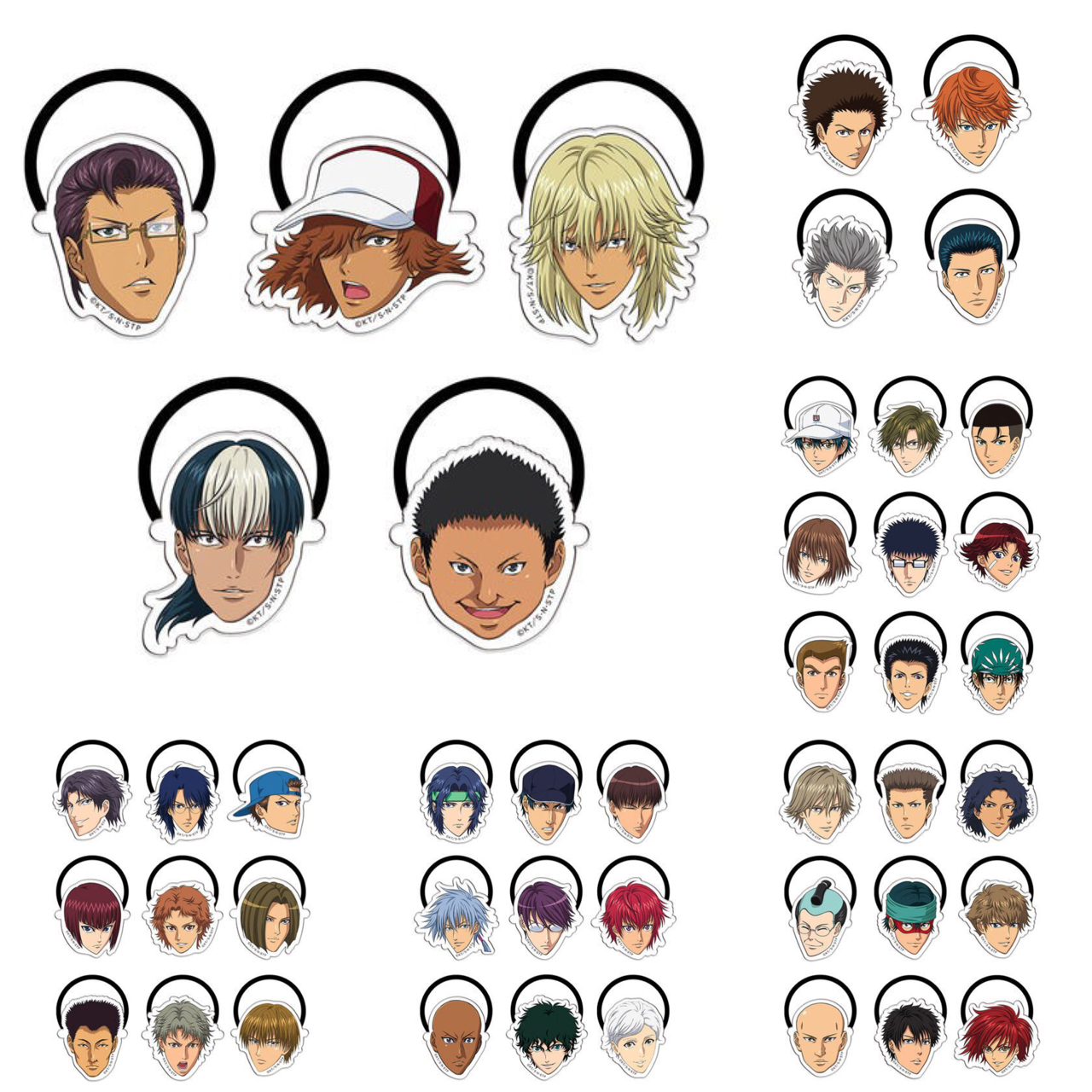 PRE-ORDER : [New Prince of Tennis The Prince Goes Abroad Highlights] Accessory Rubber Collection Complete Set