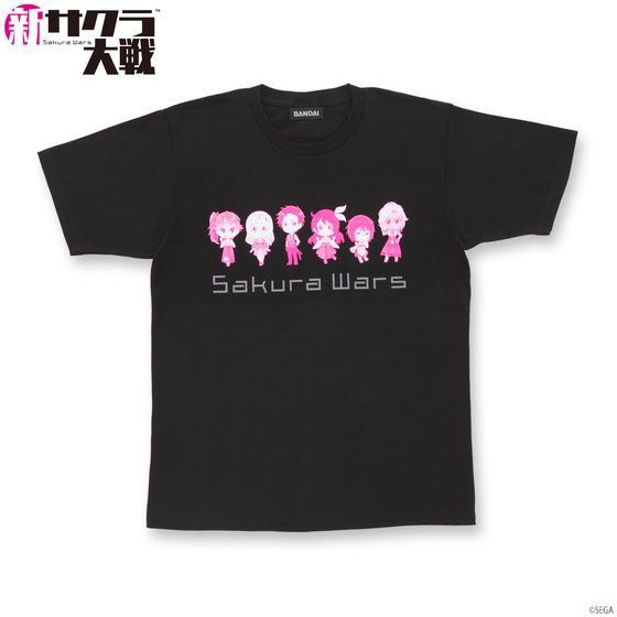 PRE-ORDER : New Sakura Wars T-shirt SD Pattern Black