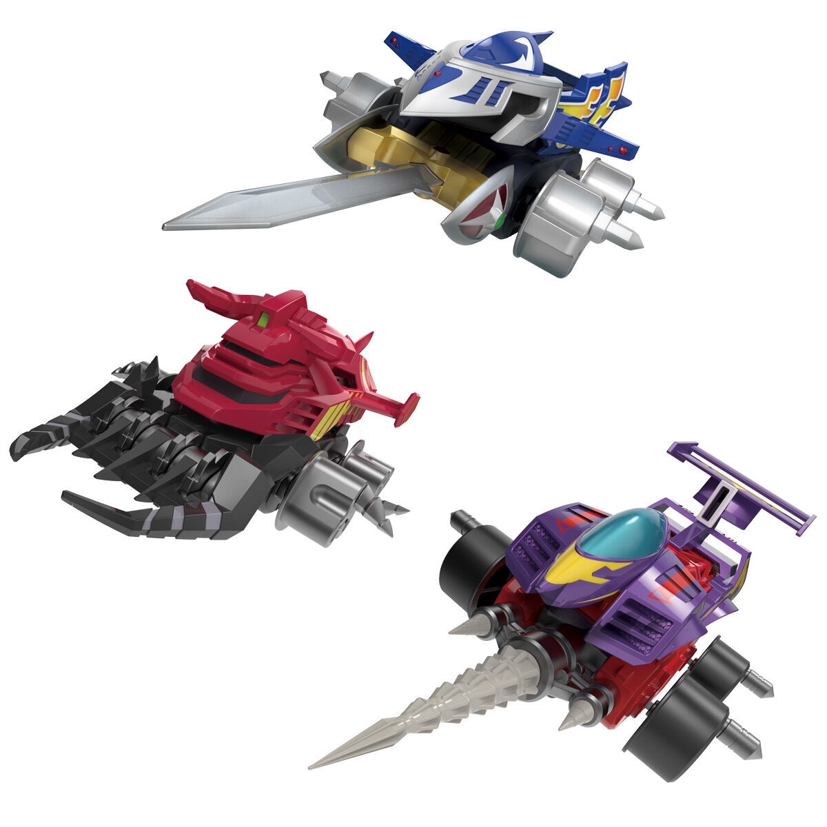 พลาโม SMP [Shokugan Modeling Project] Crush Gear Battle 1 - EX1 Garuda Eagle & Raising Bull & Shooting Mirage Set by Bandai