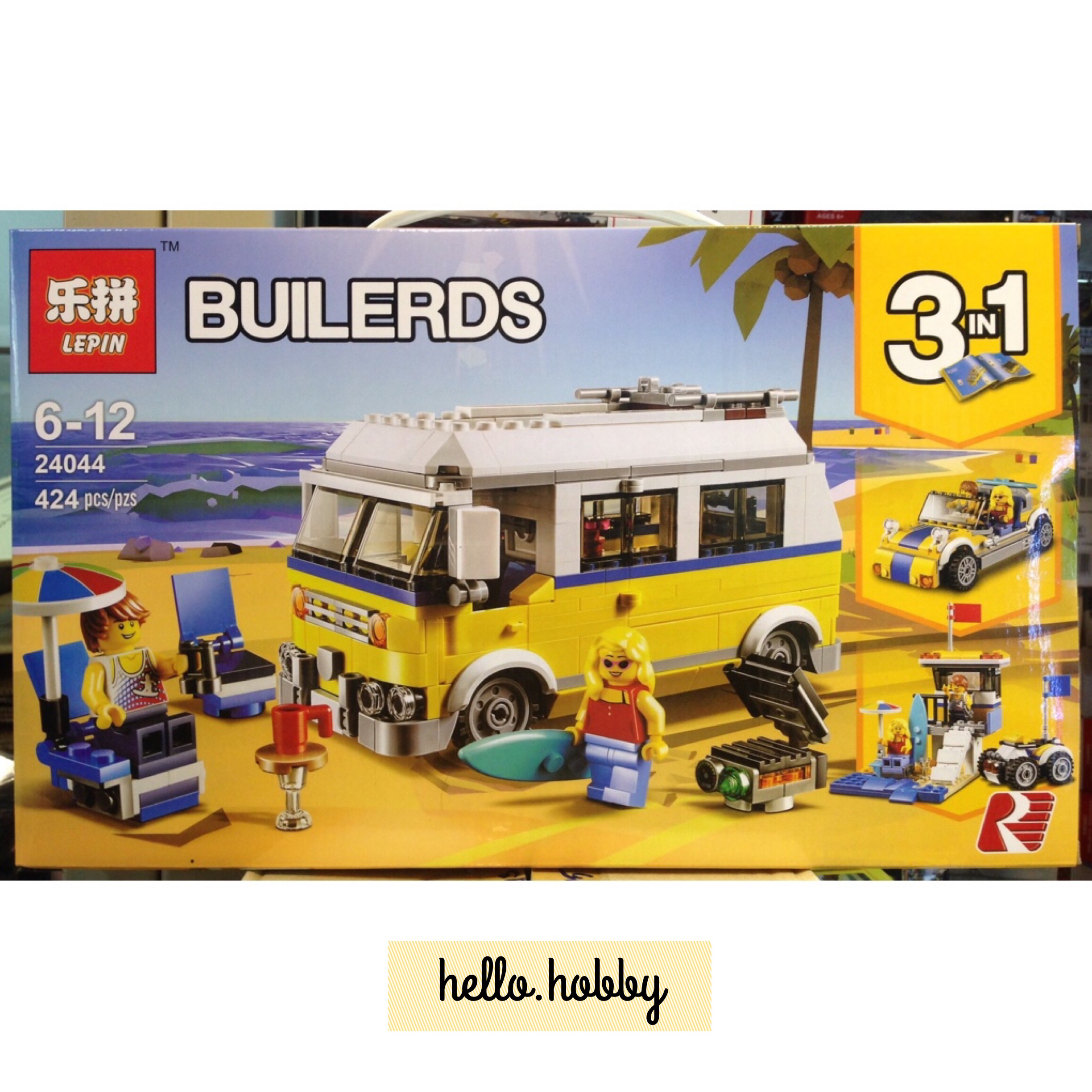 Lepin 24044 Sunshine Surfer Van 424 pcs