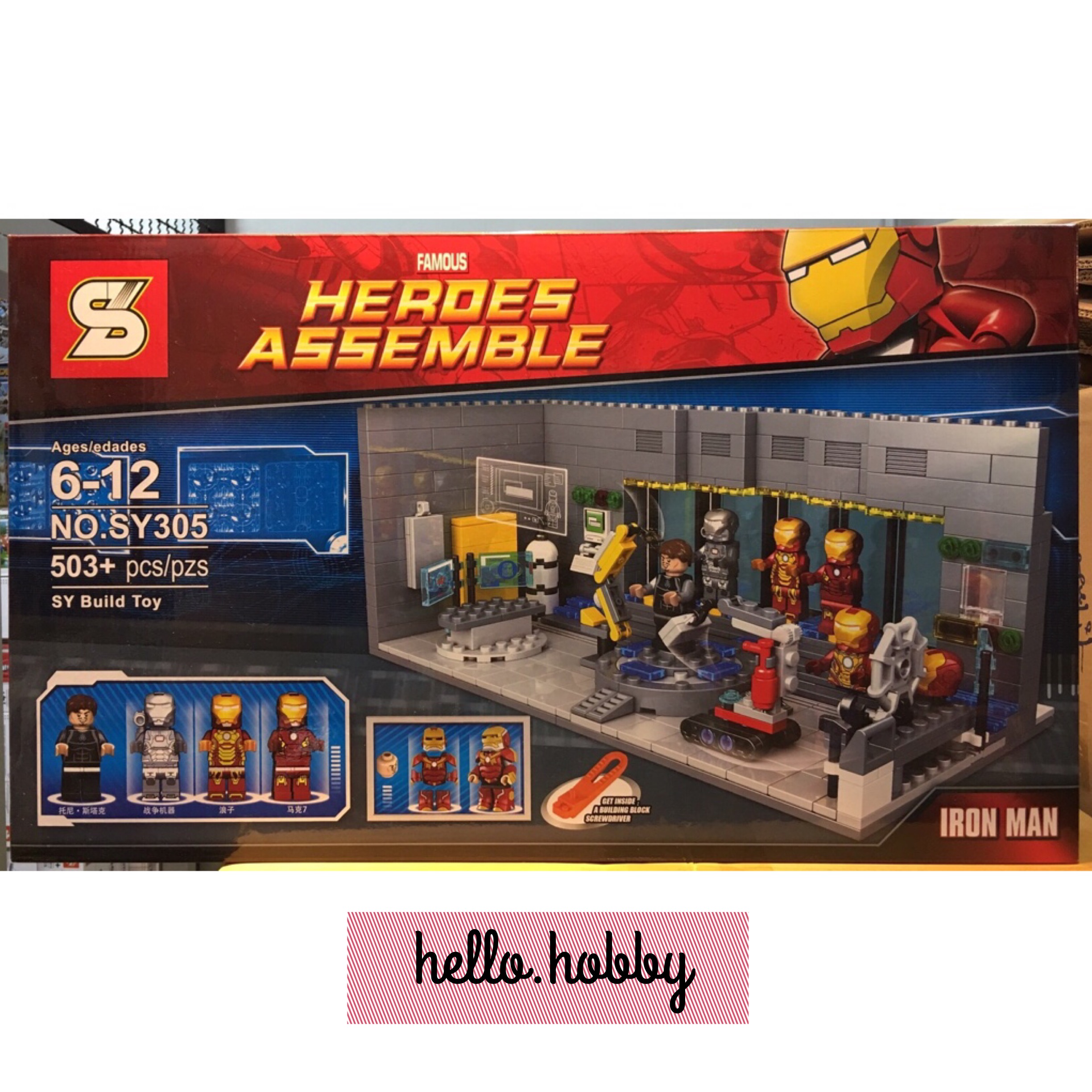 SY 305 Super Heroes Iron Man Laboratory 503pcs