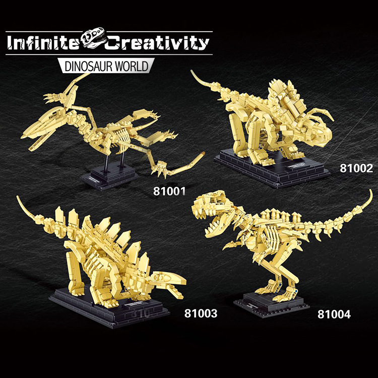 Decool 81001-81004 Jurassic World Skeleton