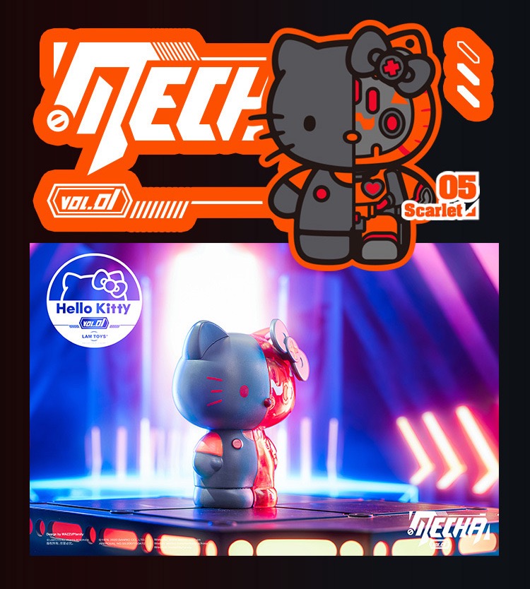 Mecha Hello Kitty Vol.01 Series Blind Box by Lam Toys (Set of 6+1)