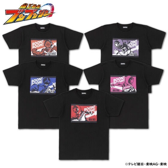 PRE-ORDER : Bakuage Sentai Boonboomger Hero Pattern T-shirt (5 types)