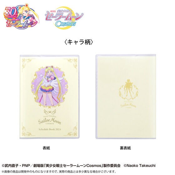 PRE-ORDER : Movie version "Pretty Guardian Sailor Moon Cosmos" 2024 Notebook Monthly A6 (2 types in total)
