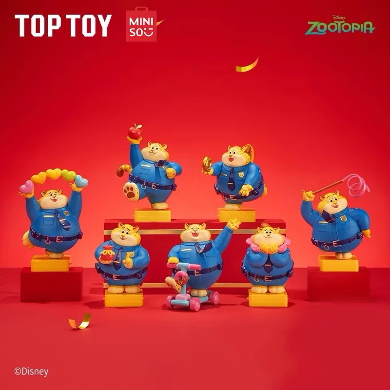 โมเดล + Stamper ได้ 1ตัว Disney - Zootopia - Officer Clawhauser Stamper Good Luck Series by Top Toy